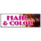 Signmission HAIR & COLOR BANNER SIGN coloring manicurist pedicure perms stylist B-72 Hair & Color - alternate 1